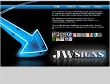 Tablet Screenshot of jwsigns.com